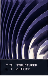 Structured clarity abstract art tile